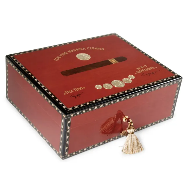 elie-bleu-medal-humidor-75-zigarren-holz image 1