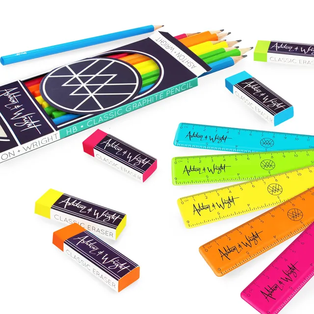 ashton-classic-neon-schreibwaren-set-20-st-ck-hb-bruchfest image 1