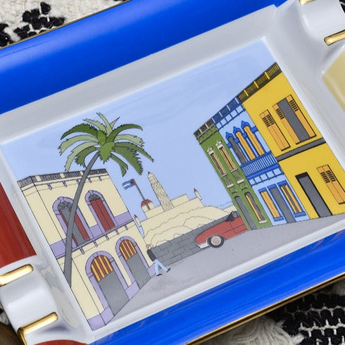elie-bleu-casa-cubana-aschenbecher-porzellan-havanna image 2
