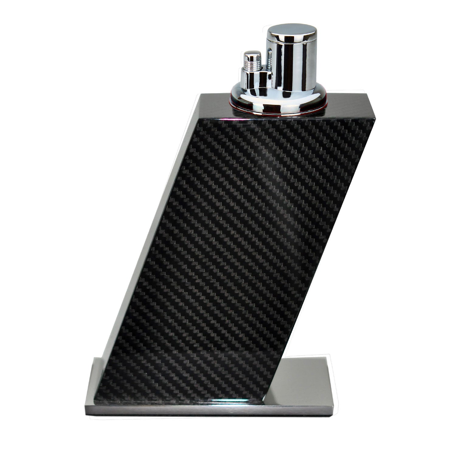 elie-bleu-carbon-tischfeuerzeug-triple-flamme image 1