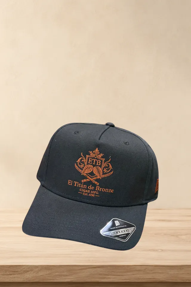 el-titan-de-bronze-apparel-snapback-cap-schwarz-zigarren-kappe image 1