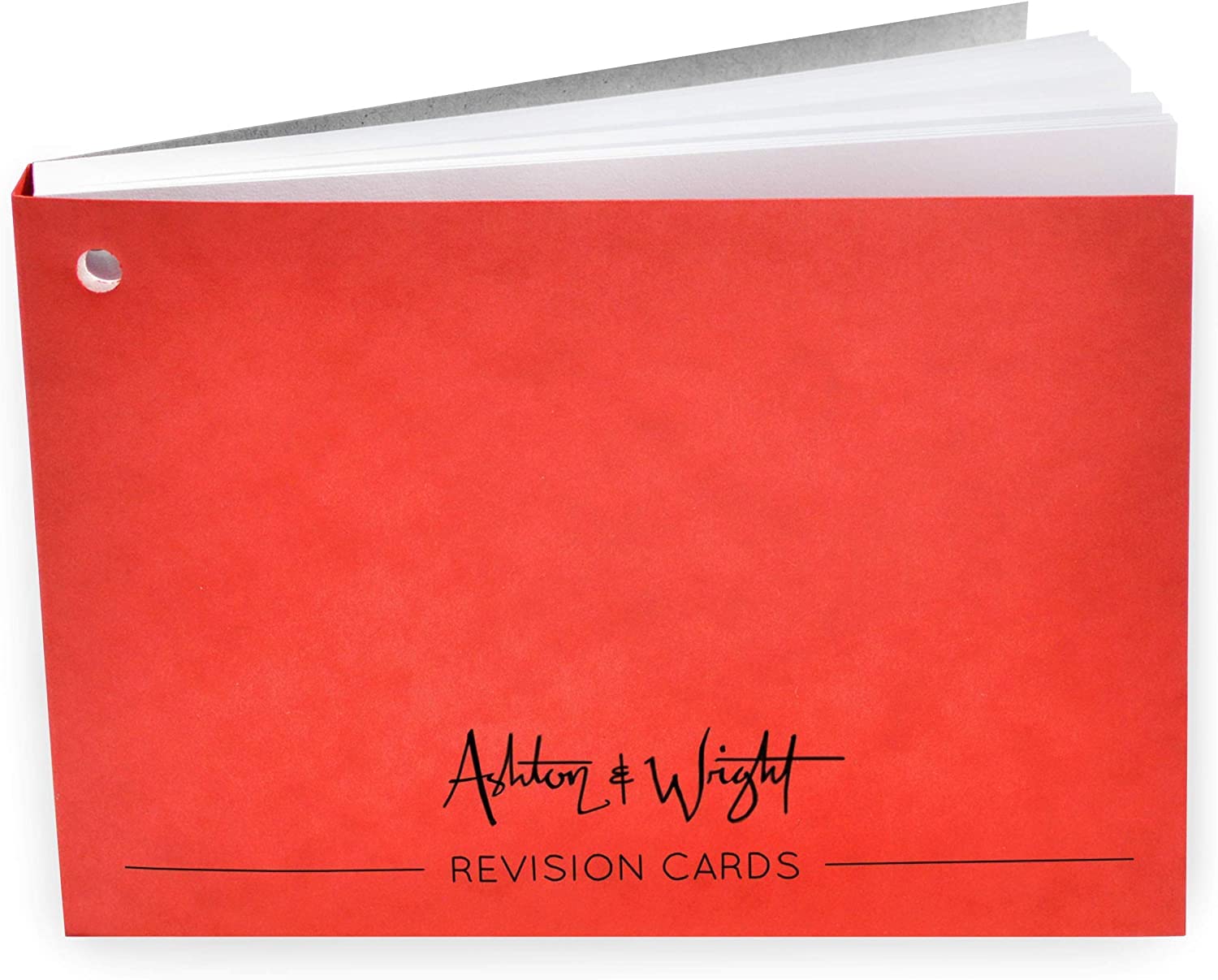 ashton-and-wright-revisionskartenbuch-rot-50-blatt-liniert image 1