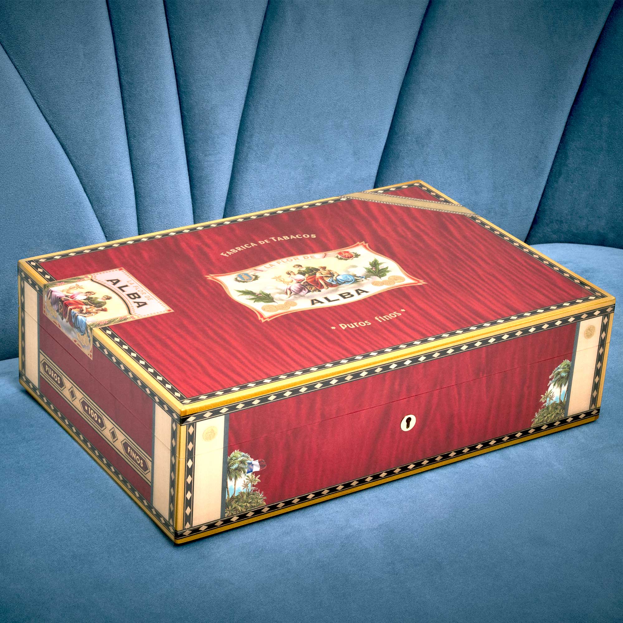 elie-bleu-flor-de-alba-humidor-110-zigarren-bubinga image 2