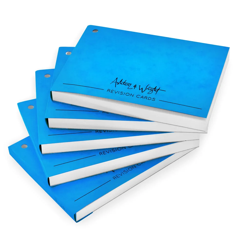 ashton-and-wright-revisionskartenbuch-blau-50-blatt-5er-pack image 1