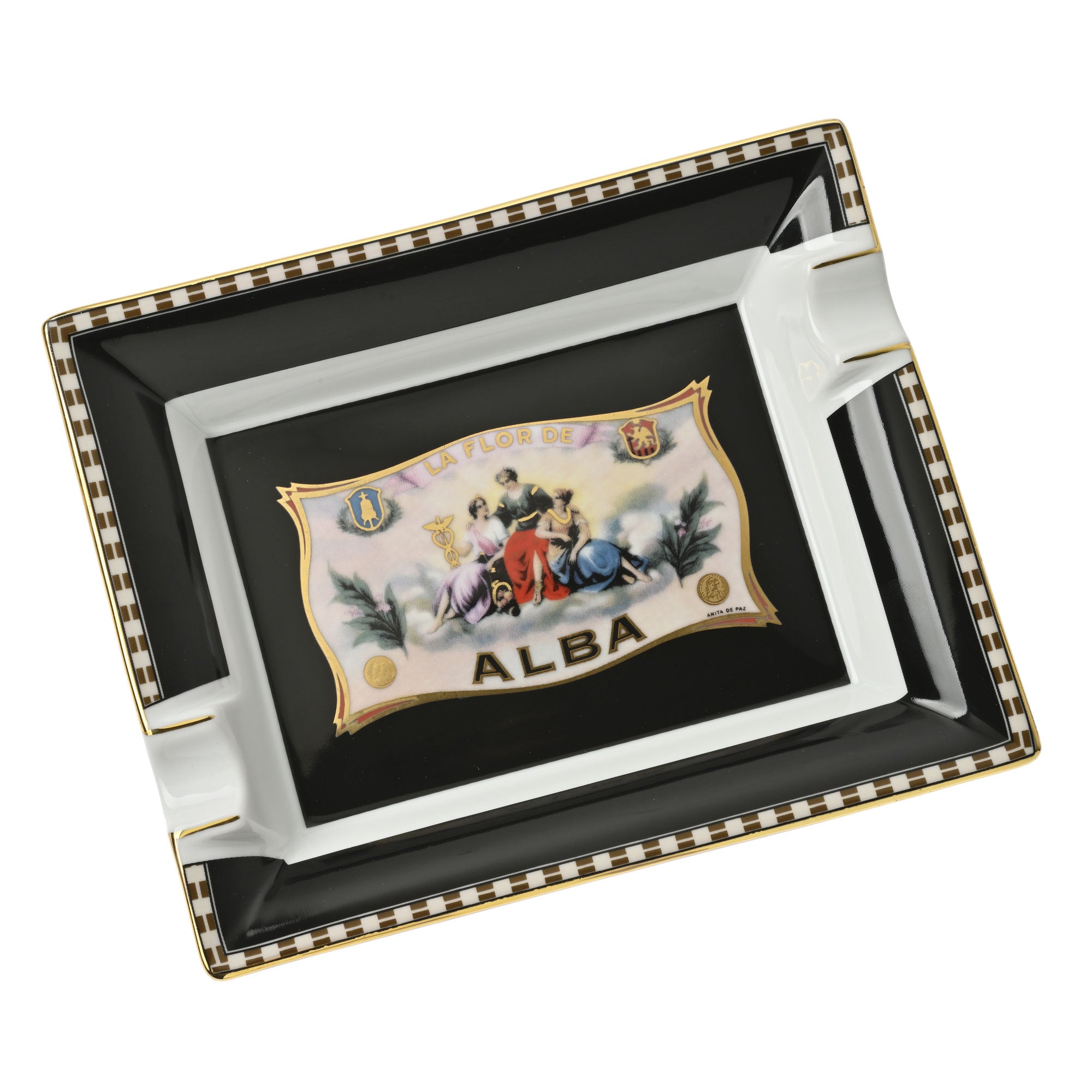 elie-bleu-flor-de-alba-aschenbecher-porzellan-gelb image 1
