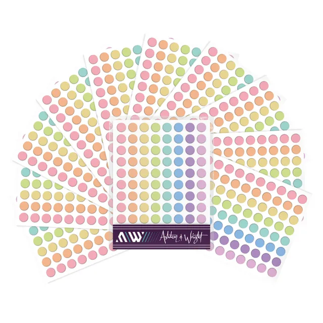 ashton-and-wright-punktaufkleber-8-mm-pastell-880-st-ck image 1