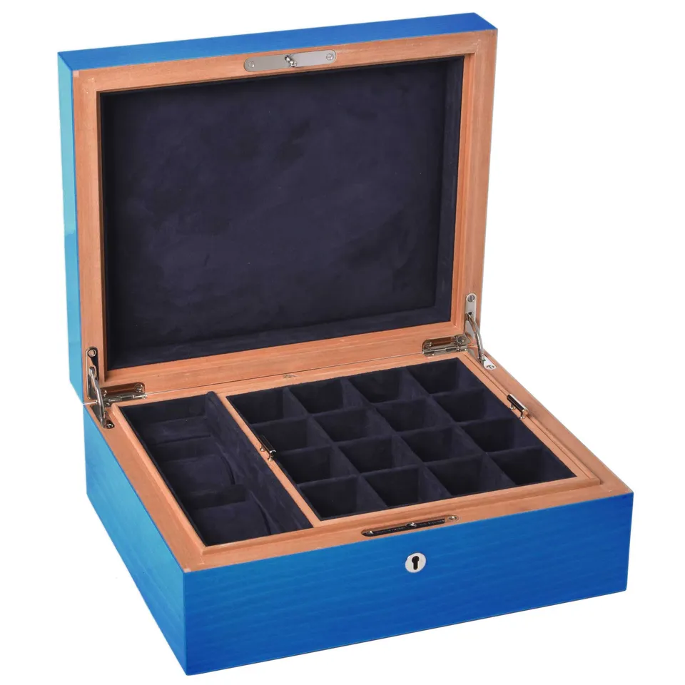 elie-bleu-fruit-uhrenbox-f-r-2-uhren-gelb-schmuckfach image 1