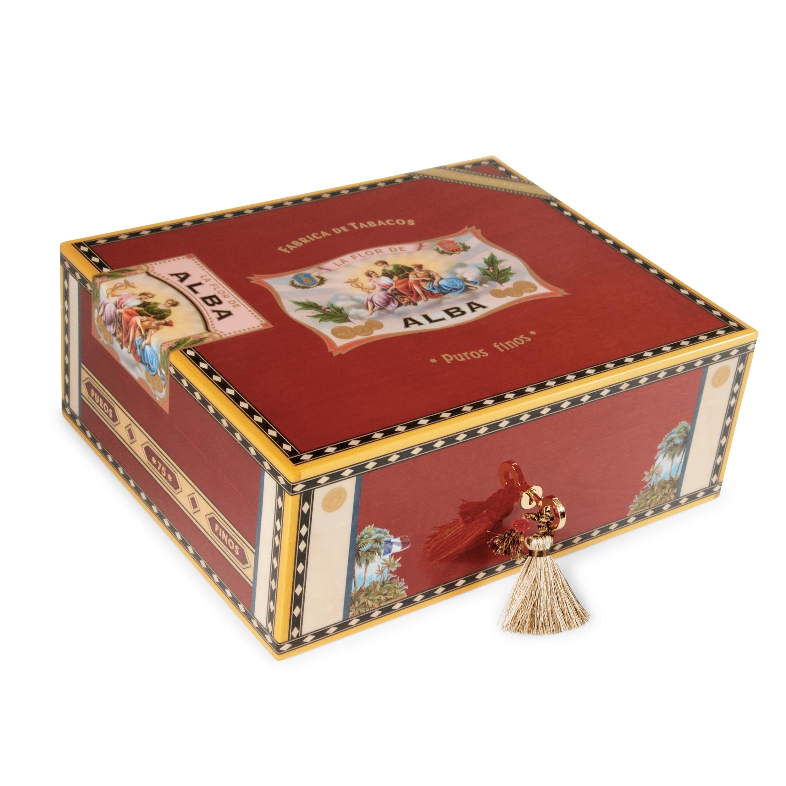 elie-bleu-flor-de-alba-humidor-75-zigarren-rot-marketerie image 1