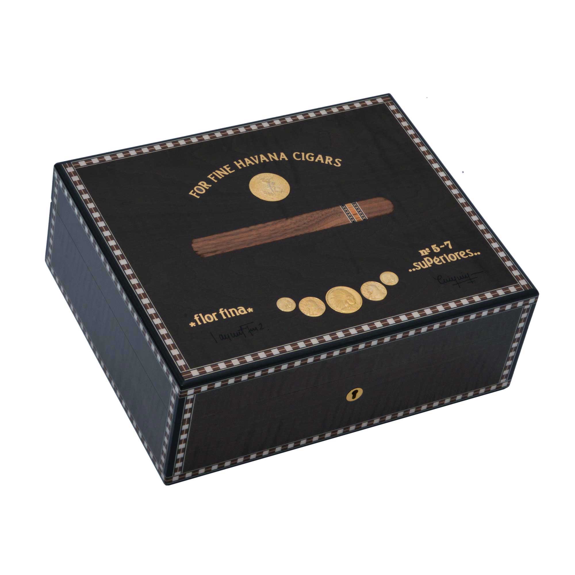 elie-bleu-medal-humidor-75-zigarren-holz image 2
