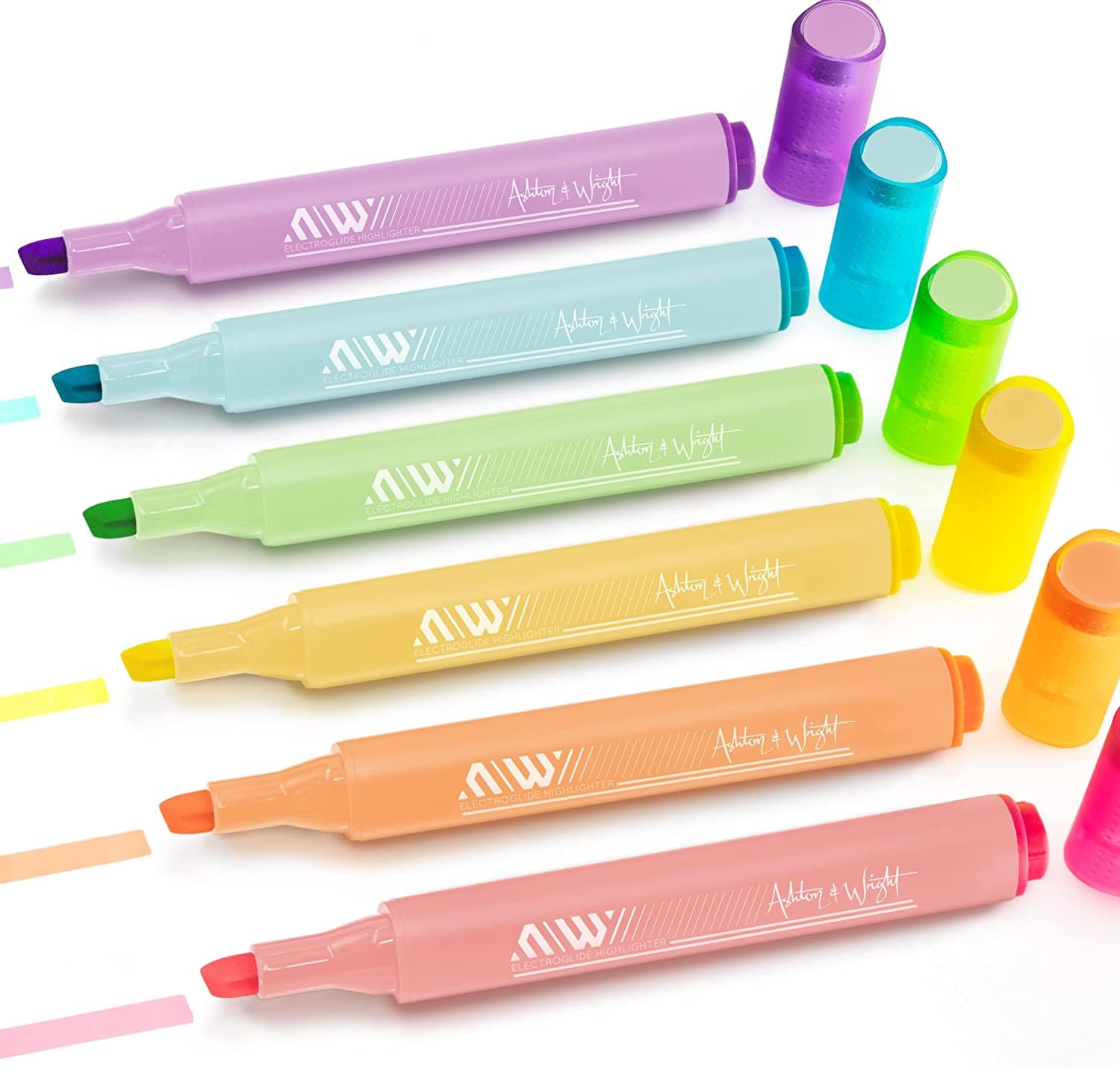 ashton-electroglide-textmarker-dreieckig-pastell-6er-1-5-mm image 1
