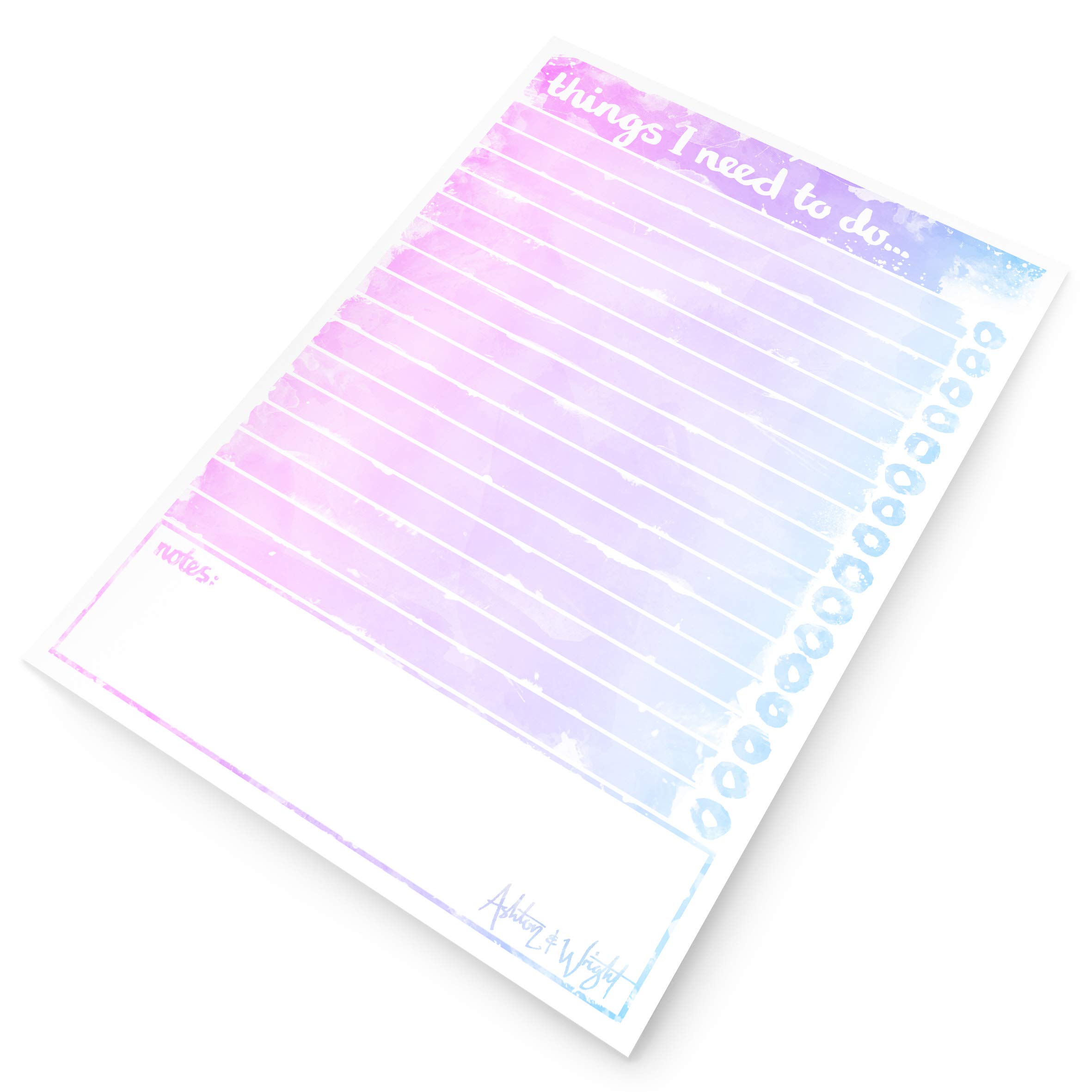 ashton-and-wright-a5-to-do-block-60-blatt-notizblock-mit-notizfeld image 2