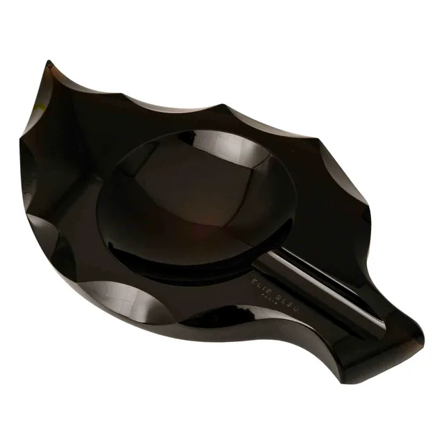 elie-bleu-tobacco-leaf-aschenbecher-obsidian-schwarz image 1