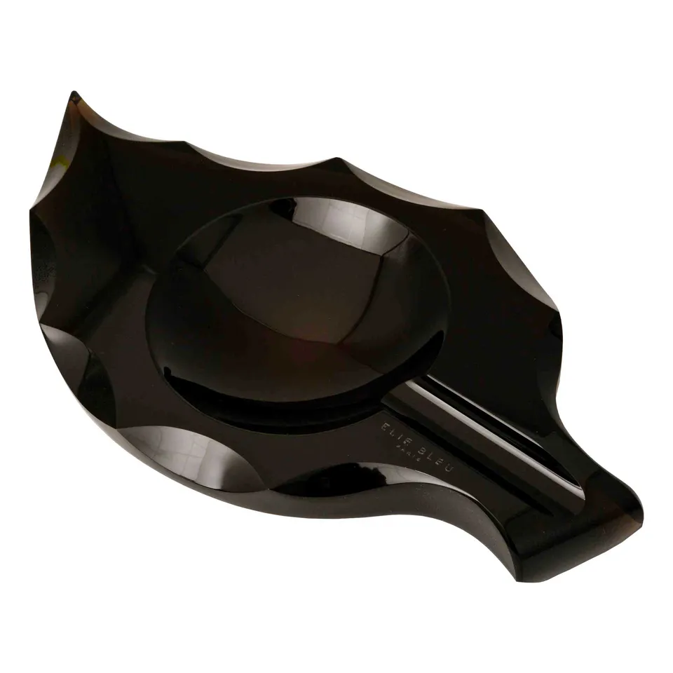 elie-bleu-tobacco-leaf-aschenbecher-obsidian-schwarz image 1