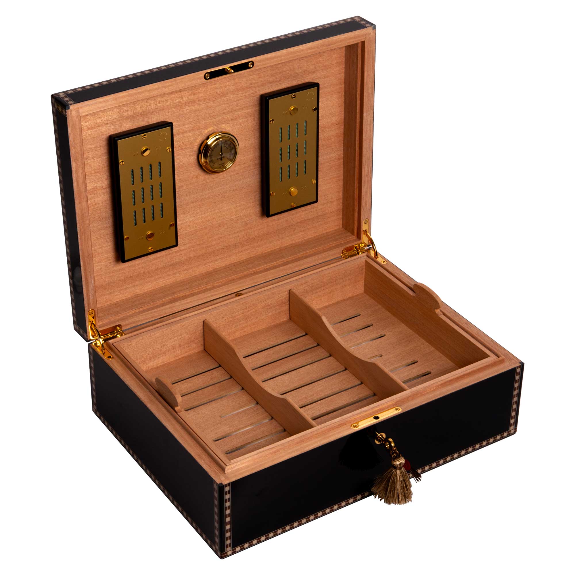 elie-bleu-medal-humidor-200-zigarren-grau-edelholz image 6