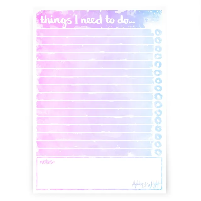 ashton-and-wright-a5-to-do-block-60-blatt-notizblock-mit-notizfeld image 1