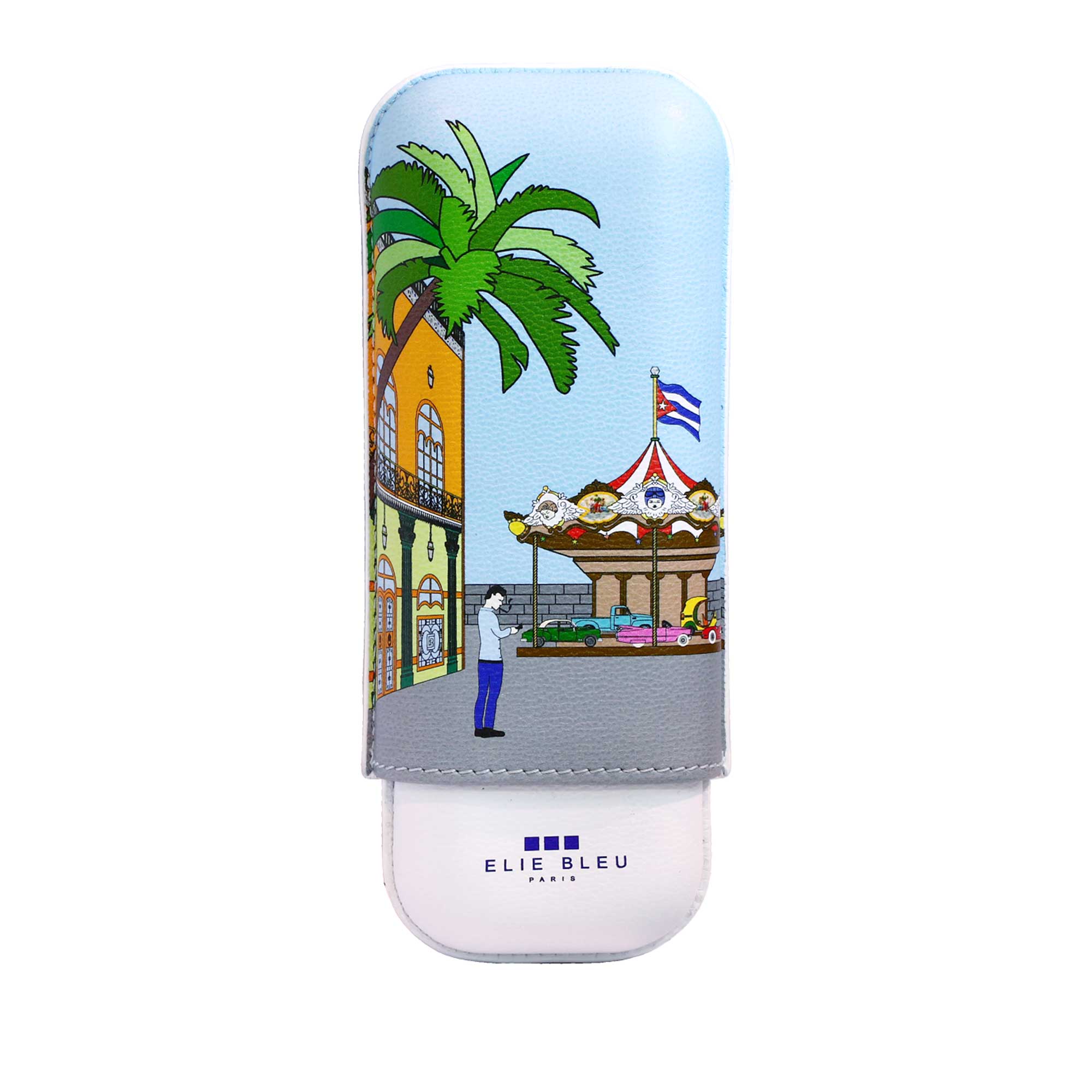 elie-bleu-casa-cubana-etui-f-r-2-zigarren-leder image 1
