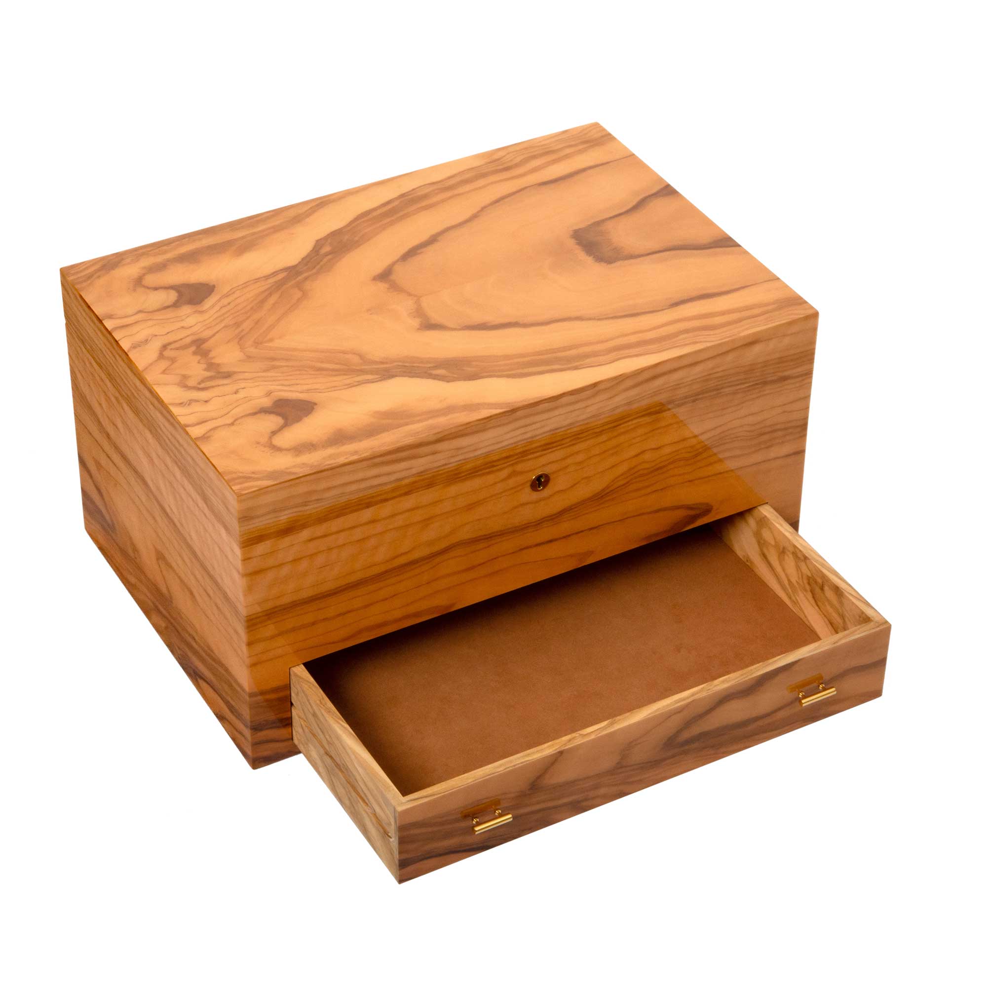 elie-bleu-classic-wood-uhrenbox-21-uhren-olivenholz image 3