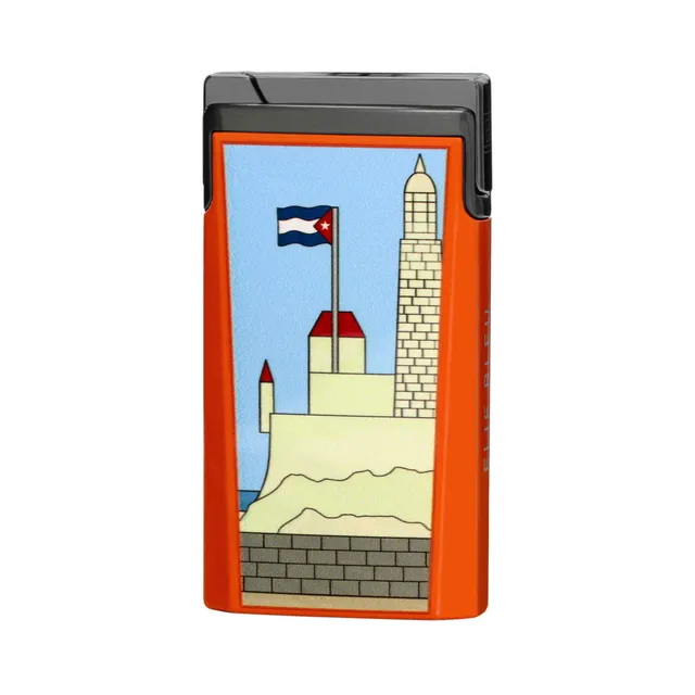 elie-bleu-j15-casa-cubana-taschenfeuerzeug-lack-orange image 1
