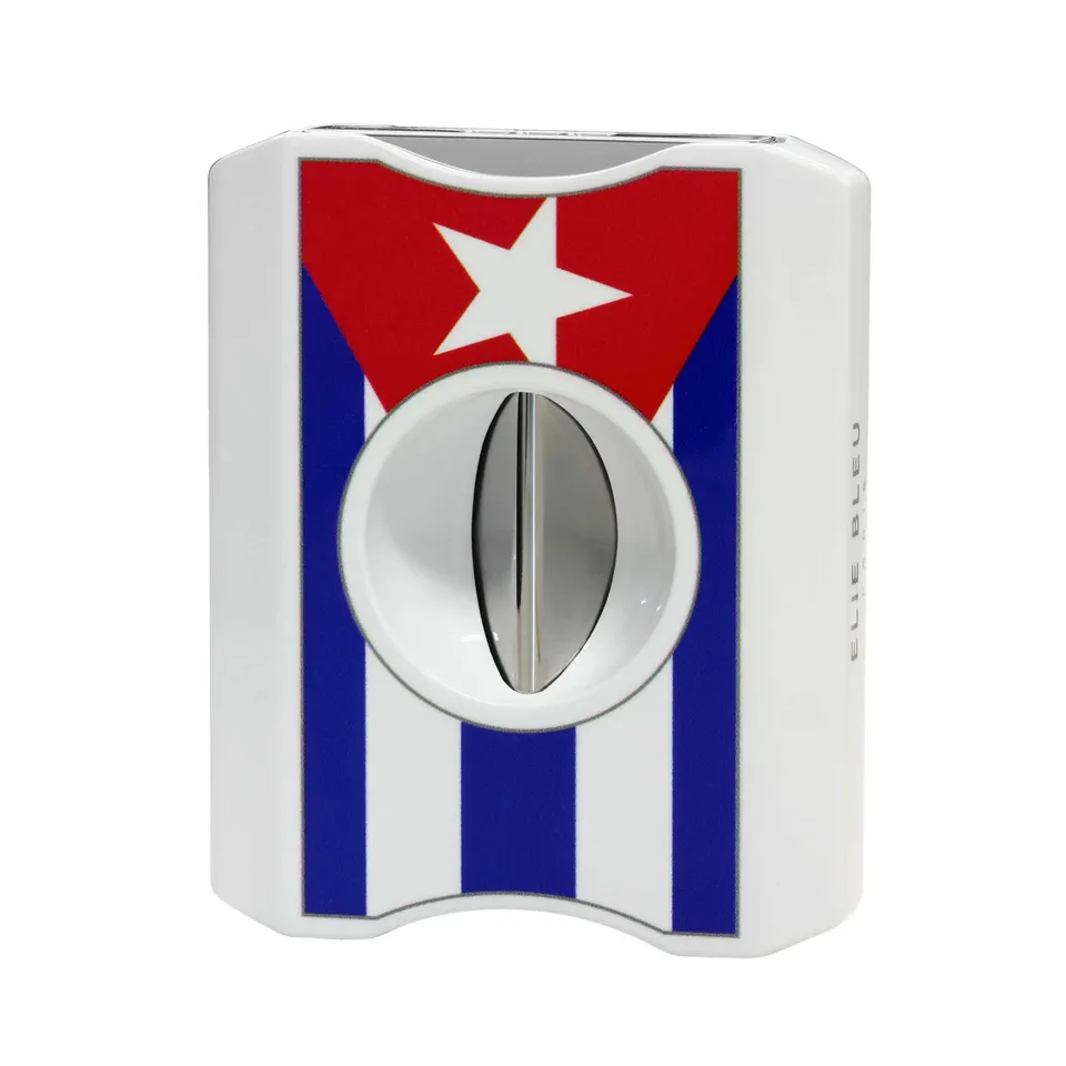 elie-bleu-v-cut-zigarrenschneider-cuban-flag image 1