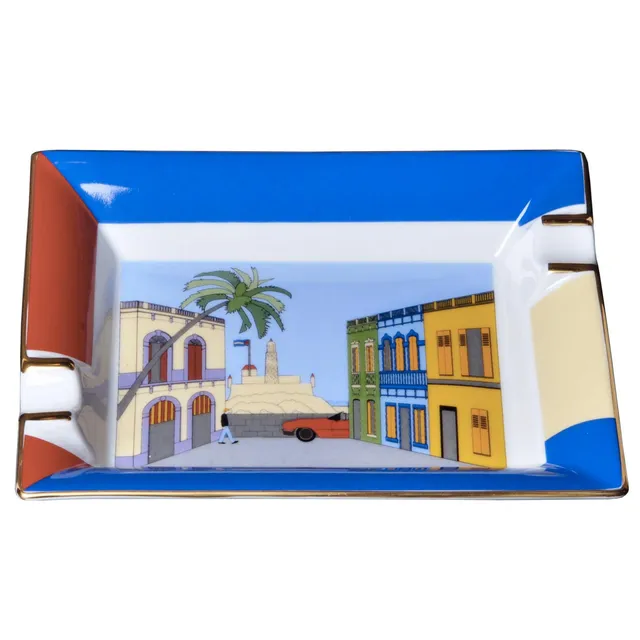 elie-bleu-casa-cubana-aschenbecher-porzellan-havanna image 1