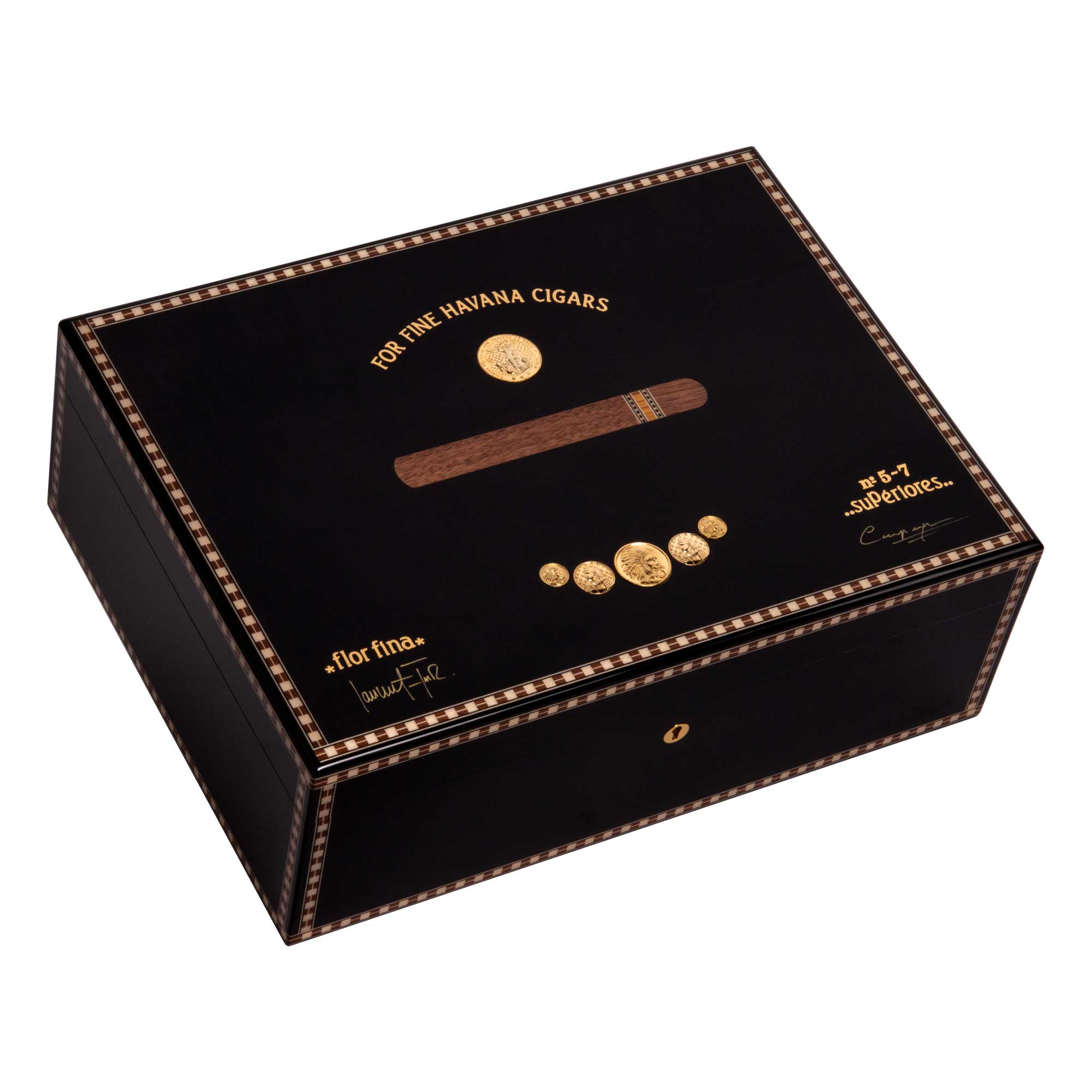 elie-bleu-medal-humidor-200-zigarren-grau-edelholz image 4