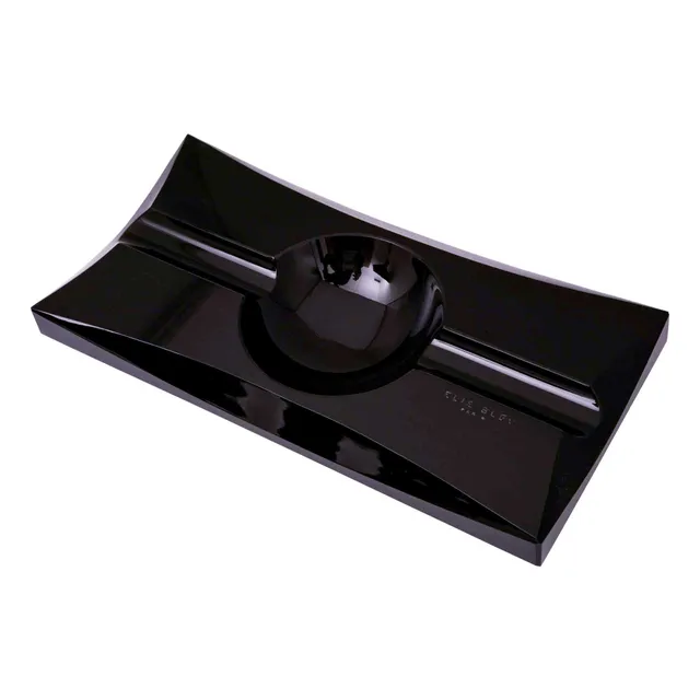 elie-bleu-vakar-obsidian-aschenbecher-2-zigarren-schwarz image 1