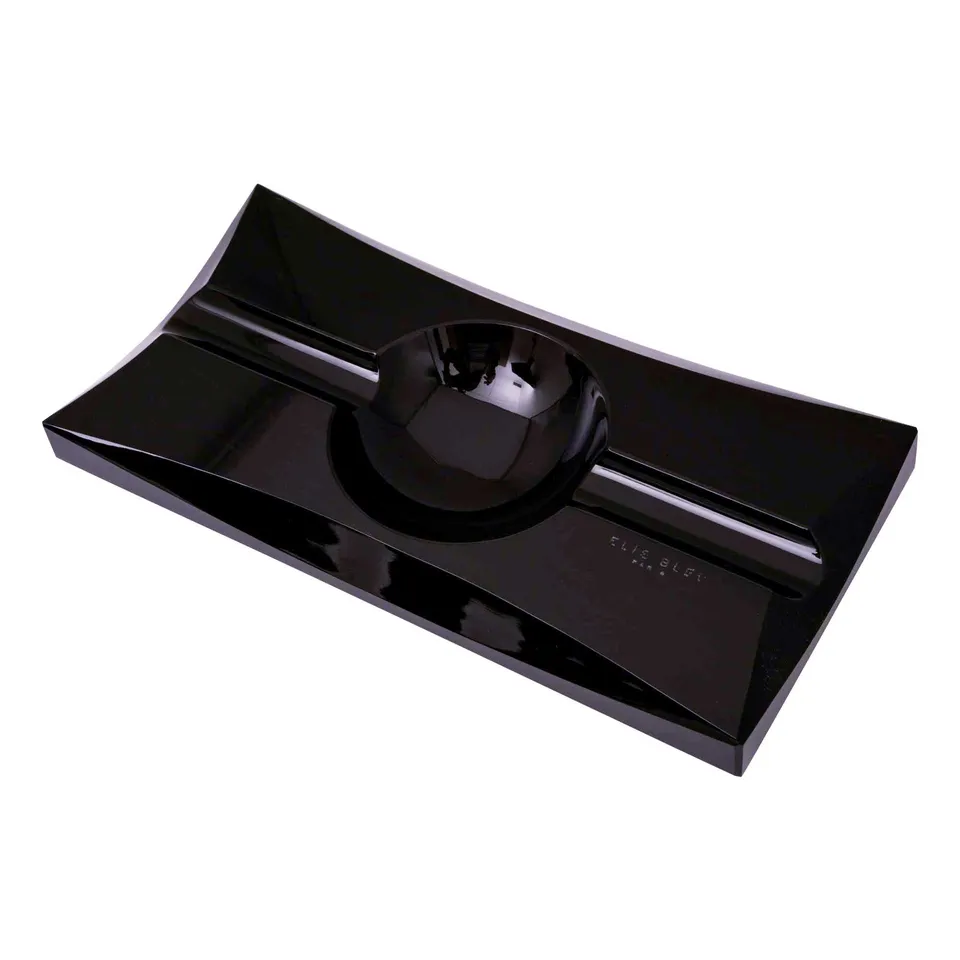 elie-bleu-vakar-obsidian-aschenbecher-2-zigarren-schwarz image 1