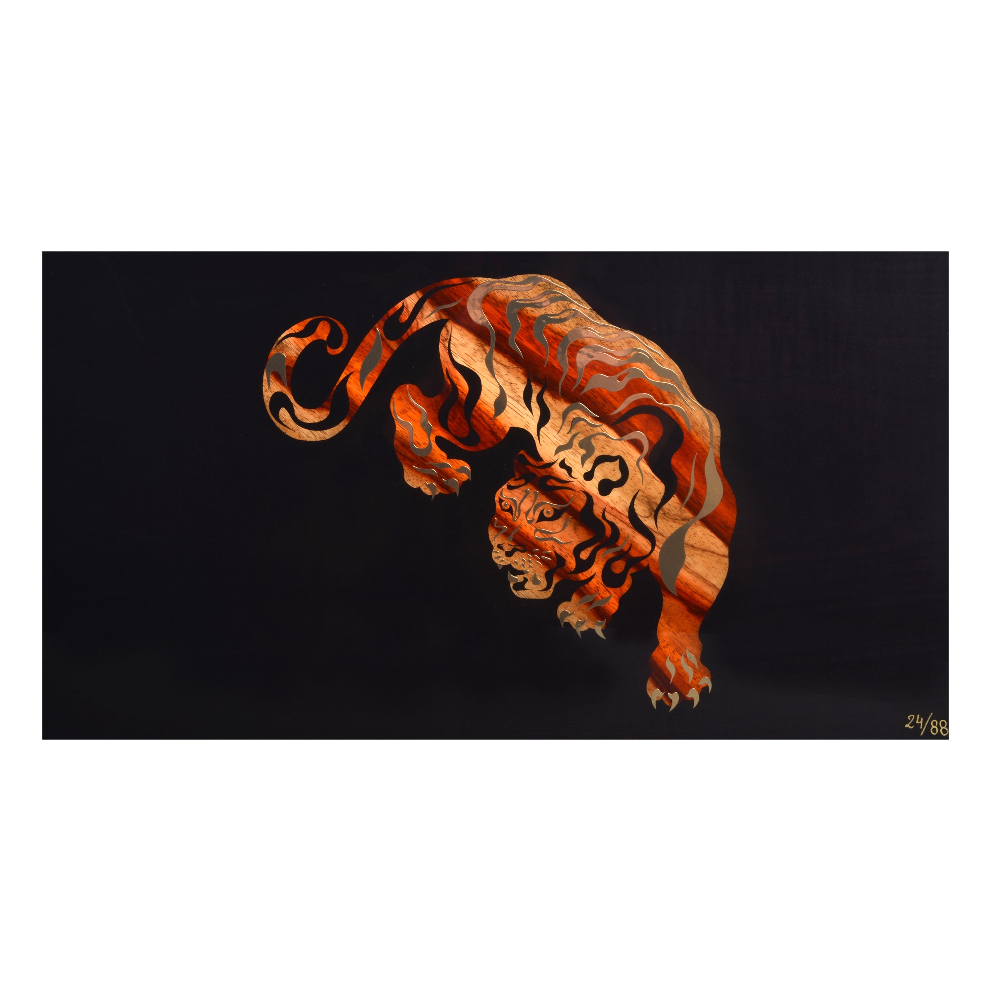 elie-bleu-tiger-humidor-box-110-zigarren-schwarz-intarsien image 4