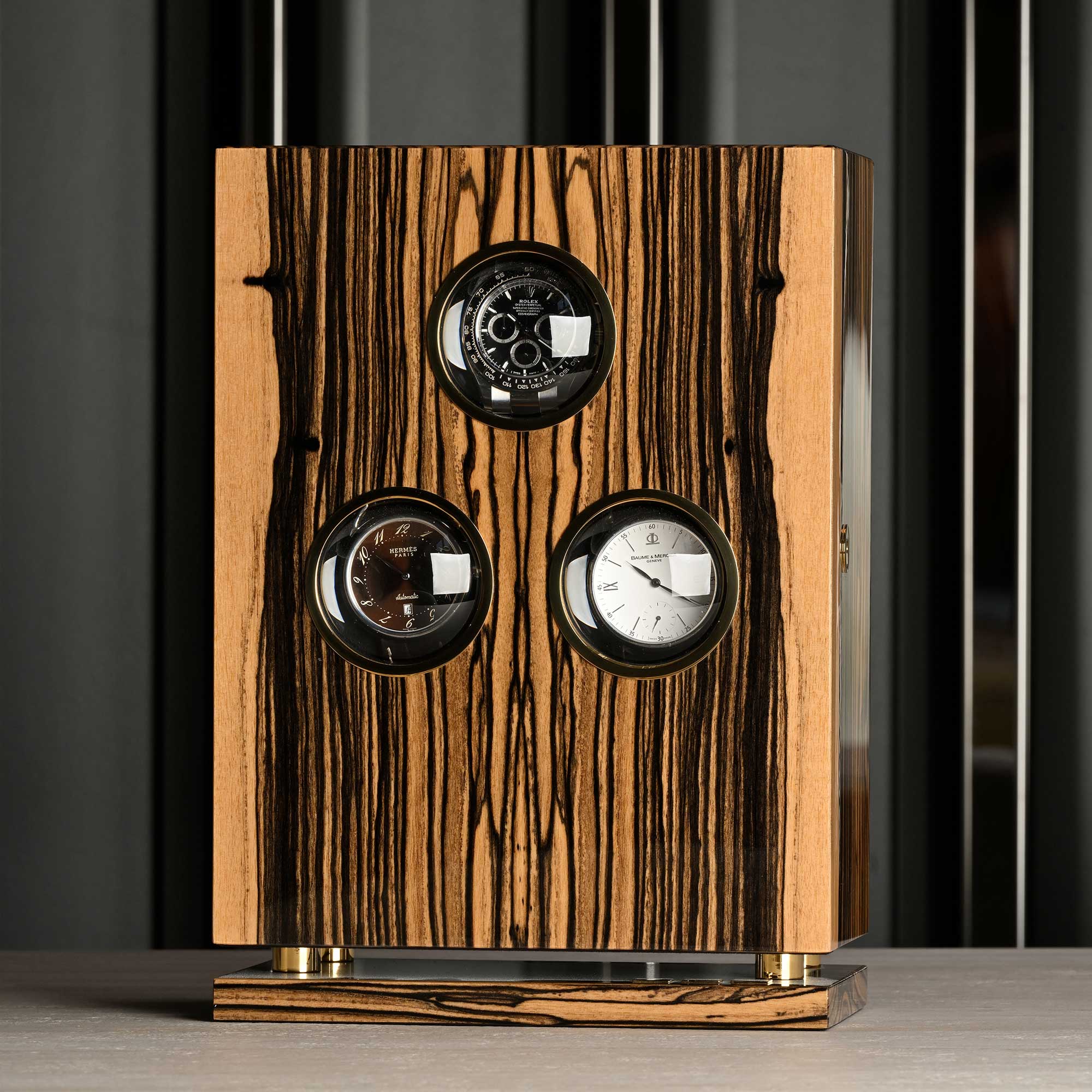 elie-bleu-eb-ne-royal-uhrenbeweger-3-uhren-holz image 3