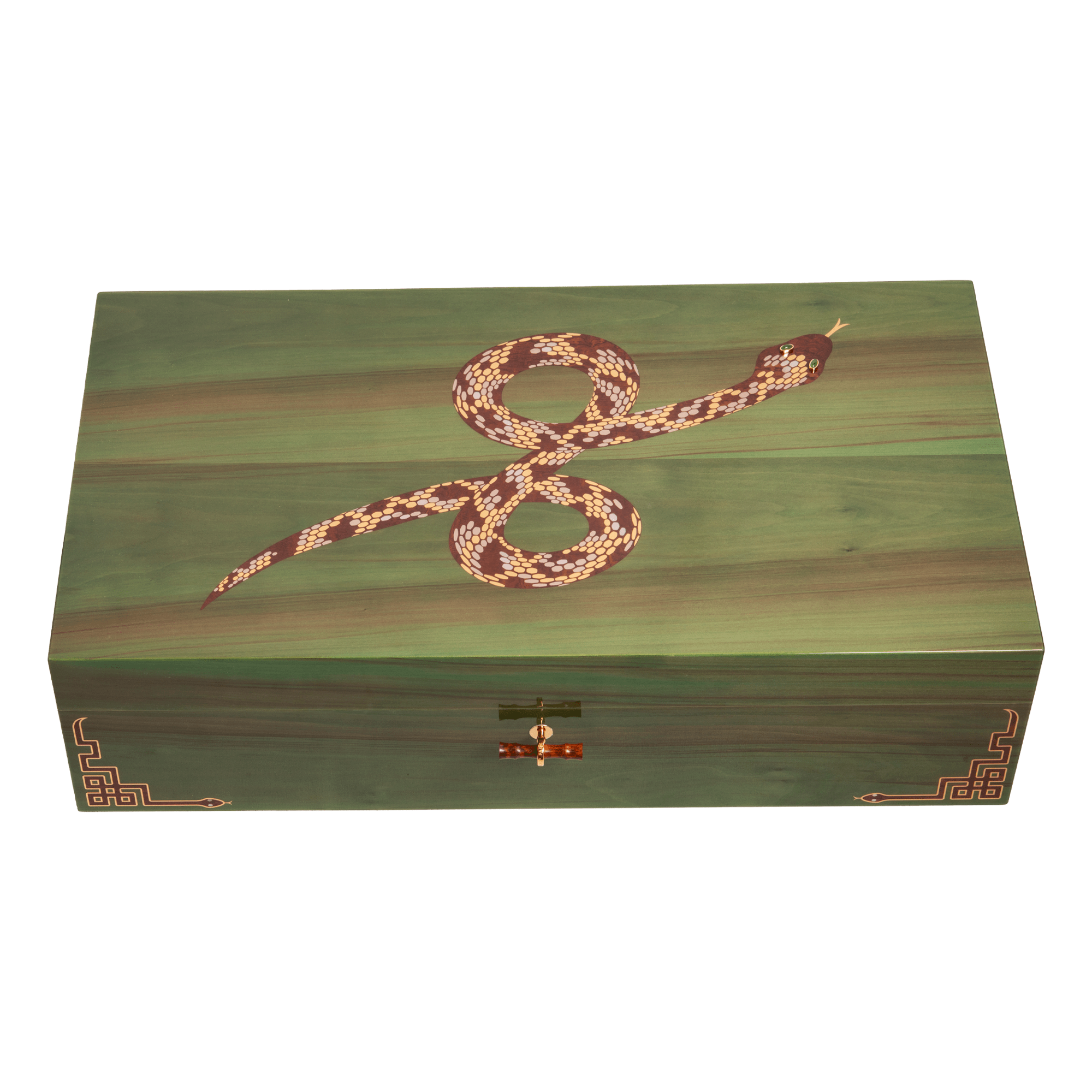 elie-bleu-snake-humidor-box-250-zigarren-sycomore image 3