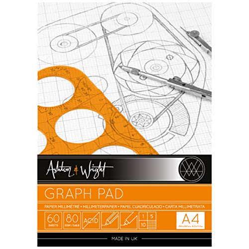 ashton-and-wright-drawing-paper-graph-pad-a4-60-blatt-kariert image 5