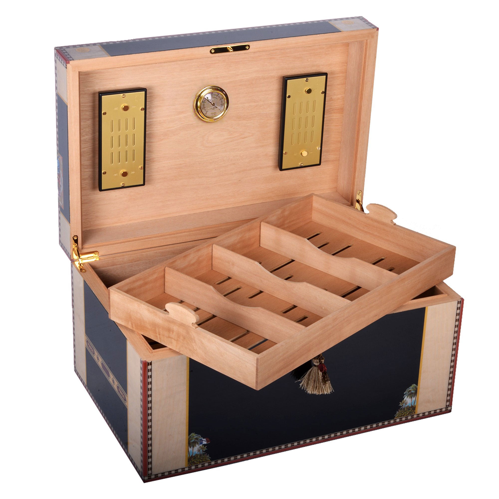 elie-bleu-flor-de-alba-humidor-300-zigarren-schwarz image 4