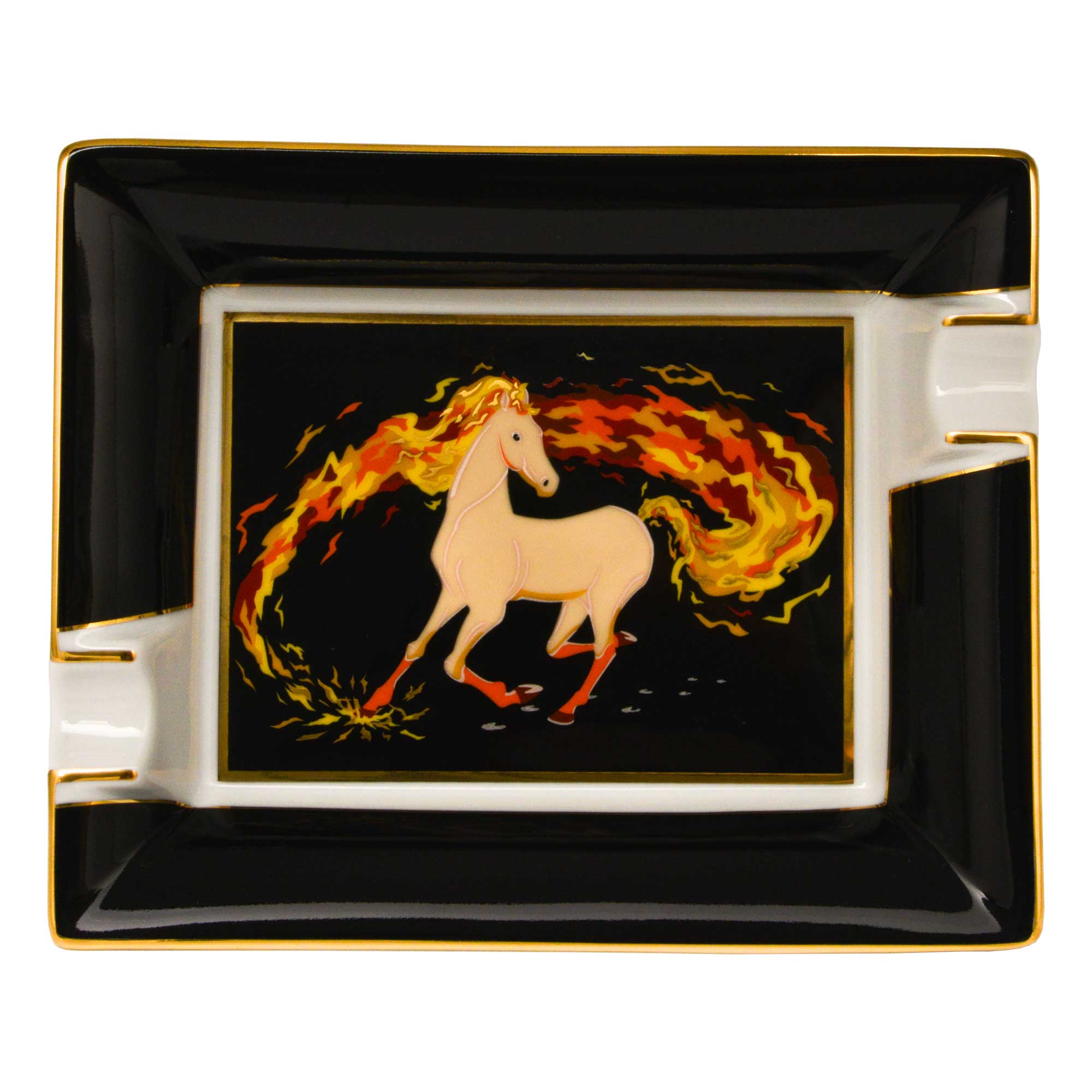 elie-bleu-fire-horse-aschenbecher-porzellan-zigarren image 2