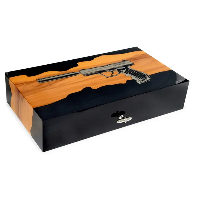 elie-bleu-gun-thriller-humidor-110-zigarren-red-gum image 1