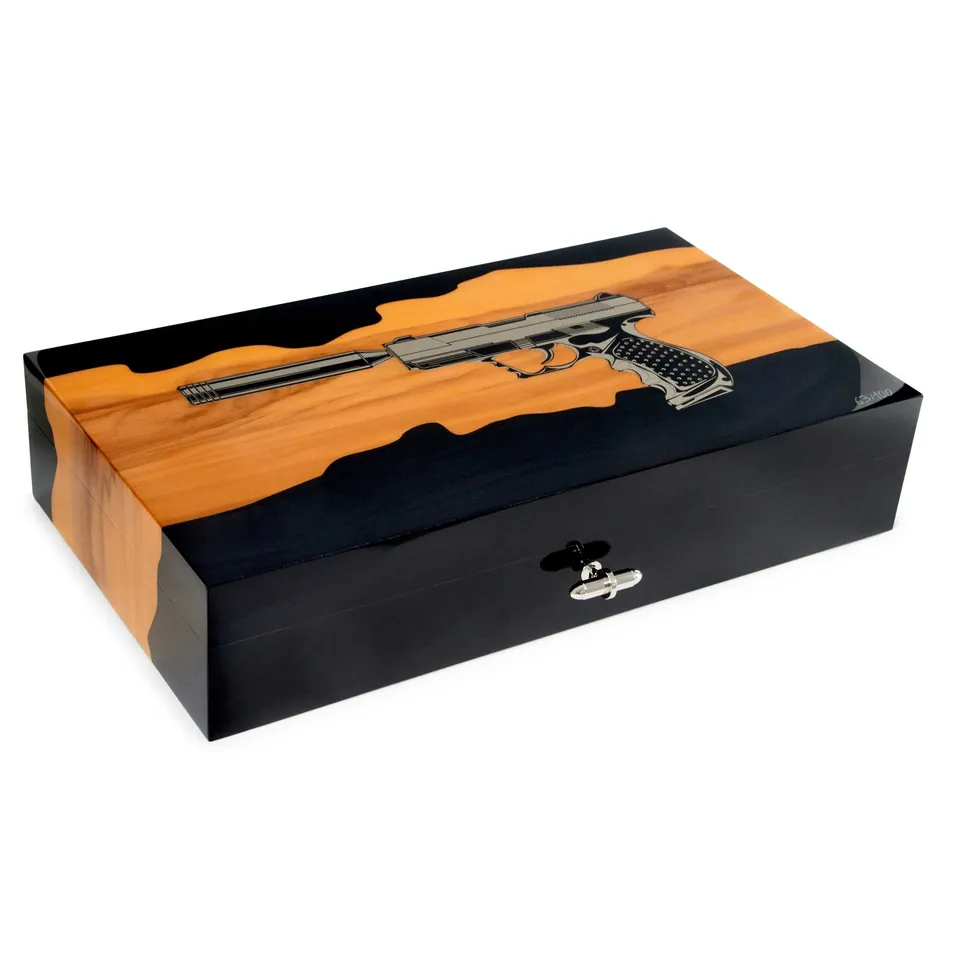 elie-bleu-gun-thriller-humidor-110-zigarren-red-gum image 1