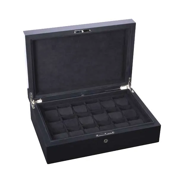 elie-bleu-fruit-uhrenbox-f-r-18-uhren-schwarz-sycomore image 1