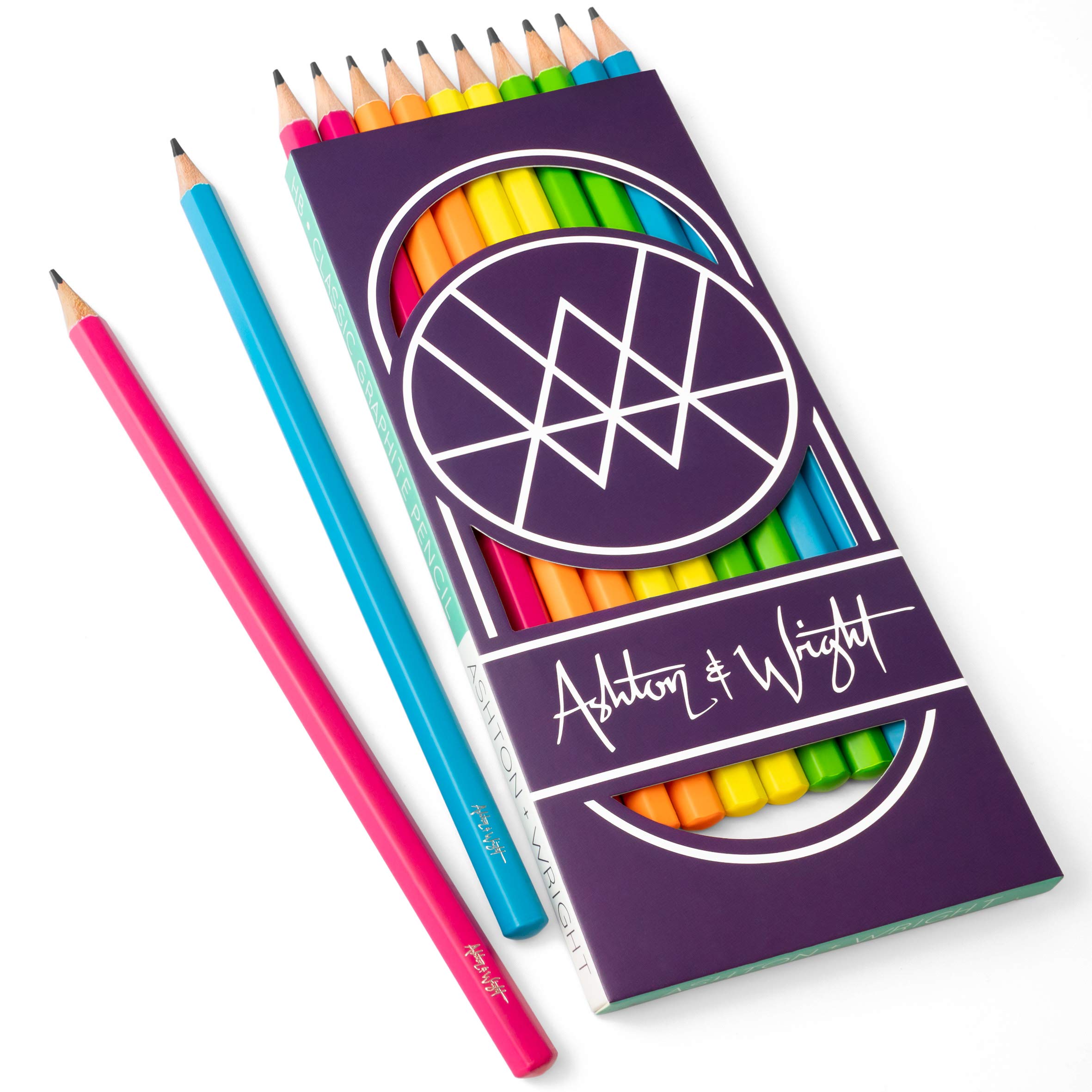 ashton-and-wright-classic-graphite-hb-bleistifte-neon-10-st-ck image 1