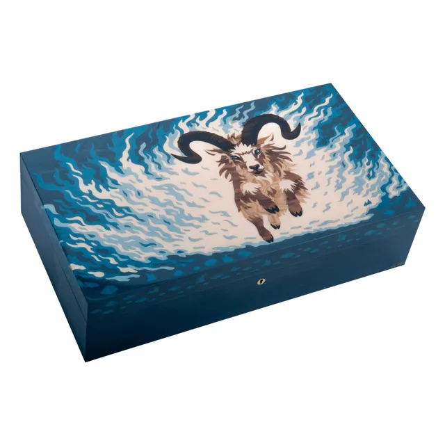 elie-bleu-fire-goat-humidor-f-r-250-zigarren-sycomore image 1