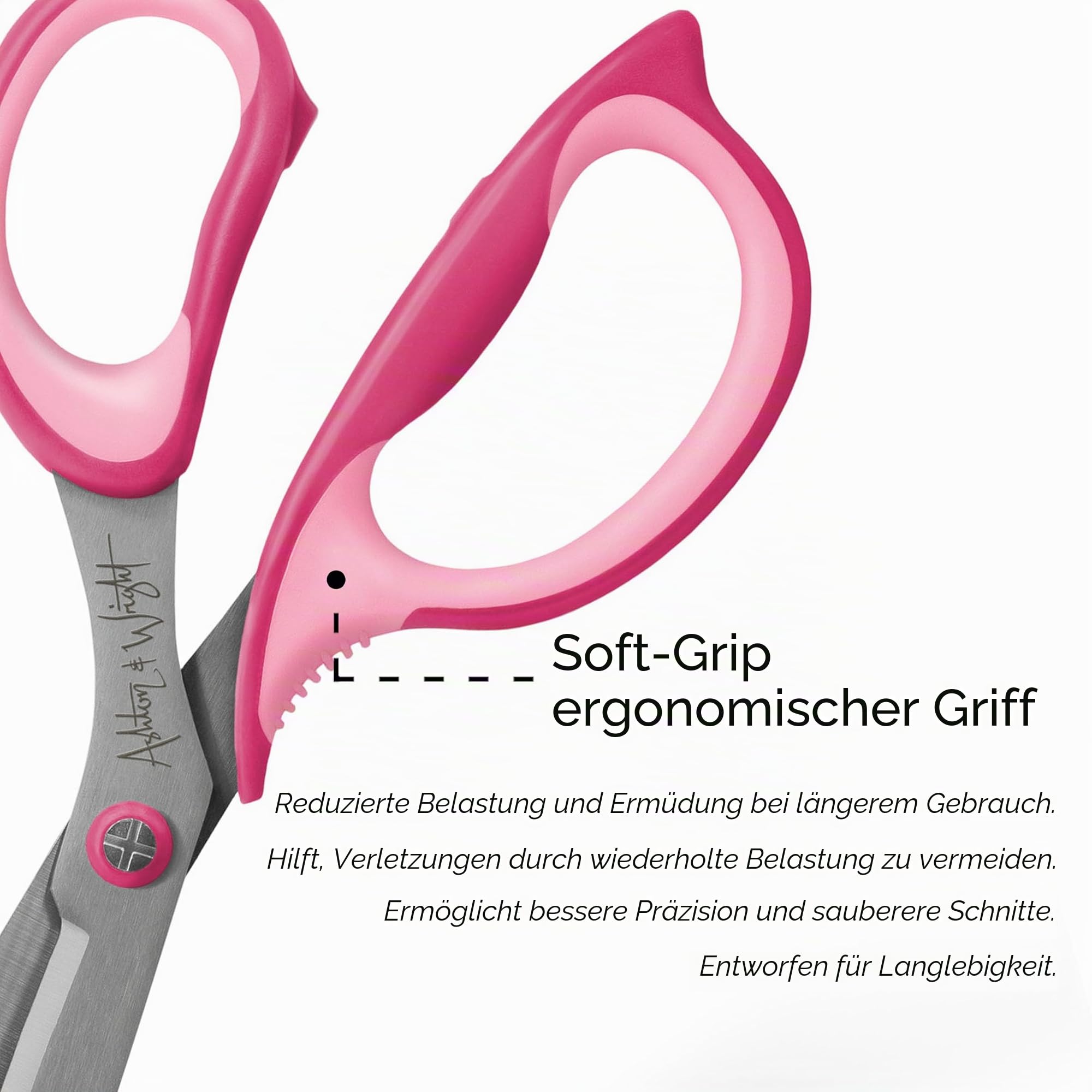ashton-and-wright-precision-sg-schere-rosa-210-mm-rechts image 3