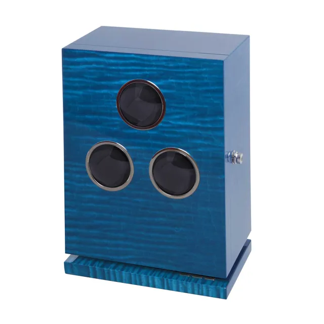 elie-bleu-fruit-uhrenbeweger-3-uhren-blau-sycomore image 1