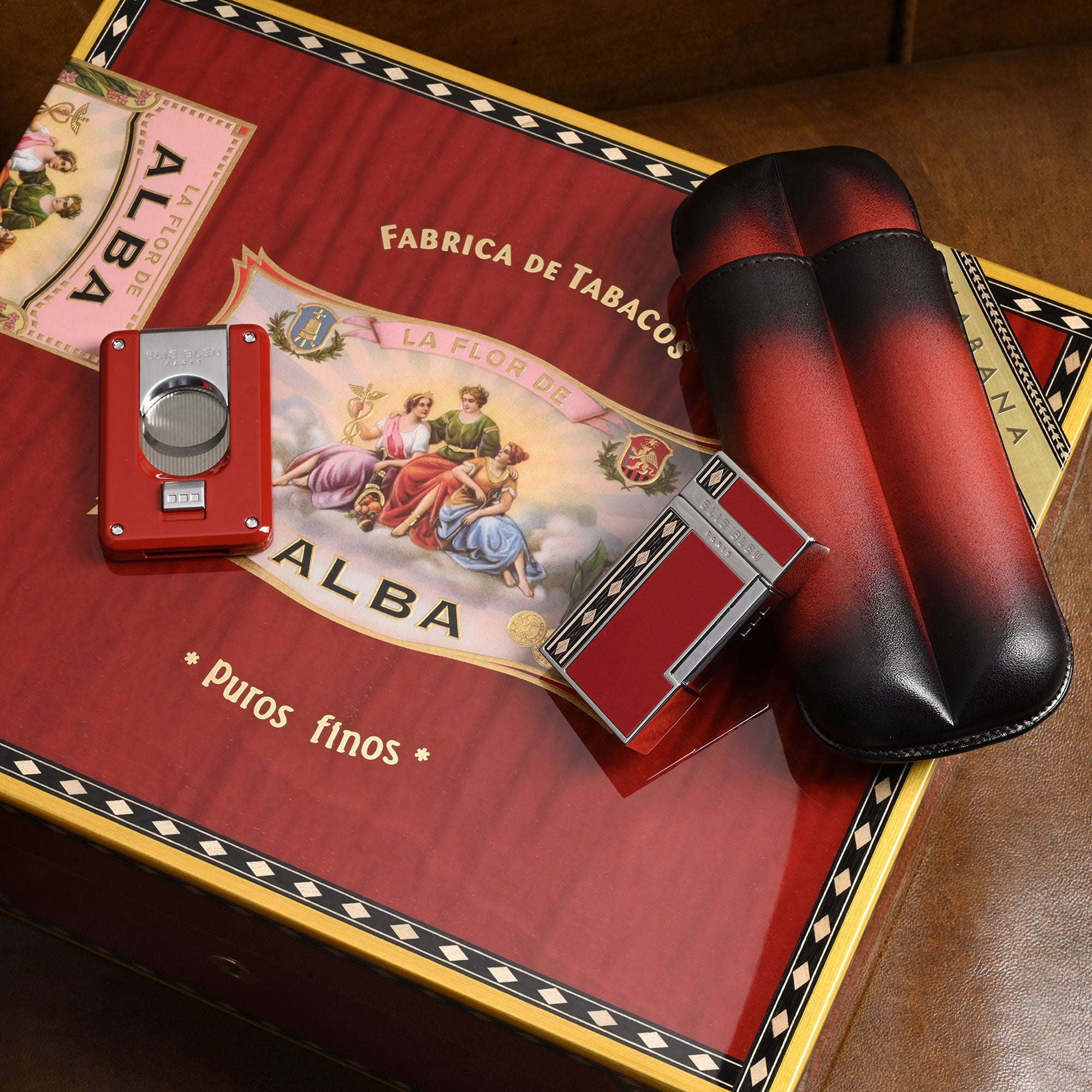 elie-bleu-flor-de-alba-humidor-75-zigarren-rot-marketerie image 4