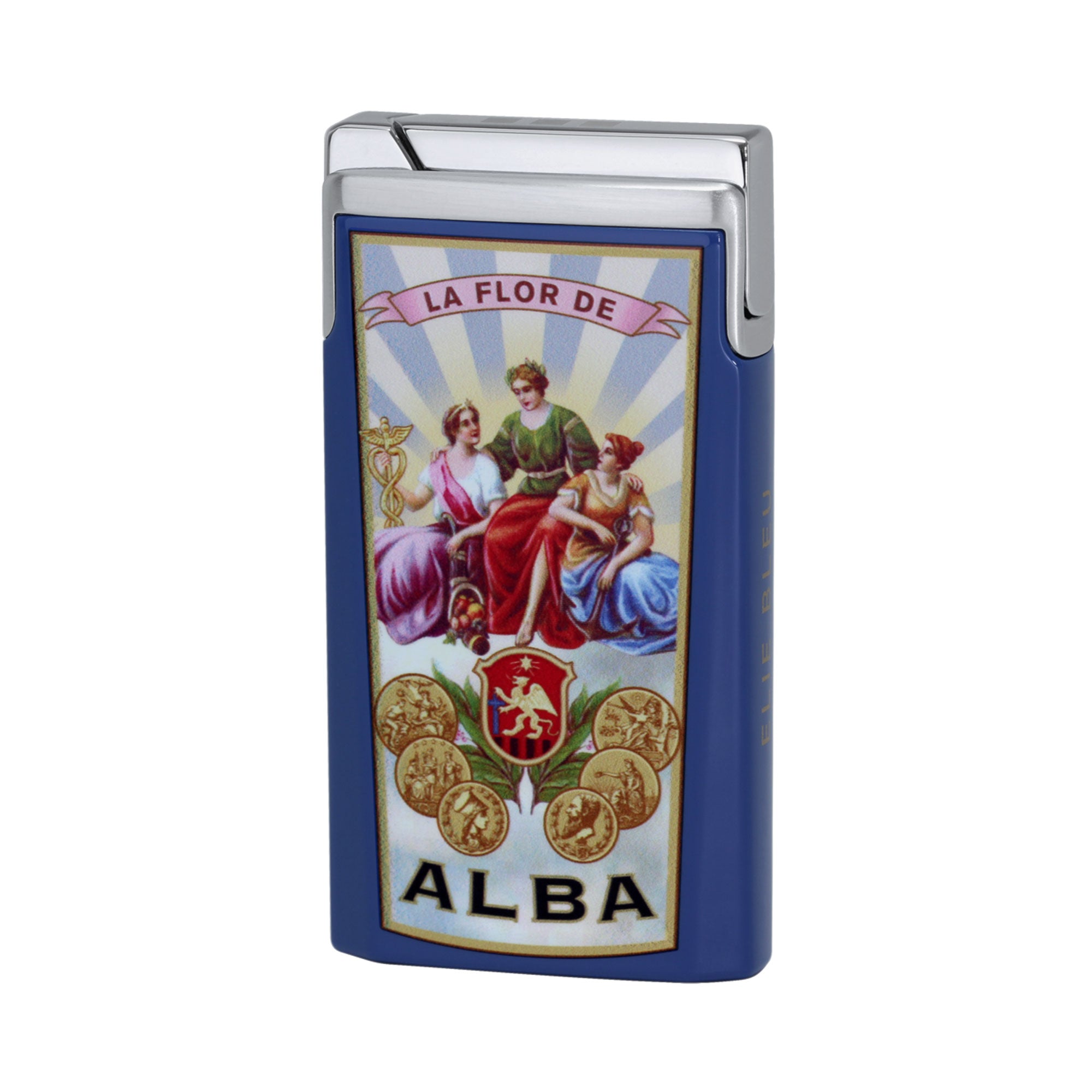 elie-bleu-j15-taschenfeuerzeug-la-flor-de-alba-rot image 3