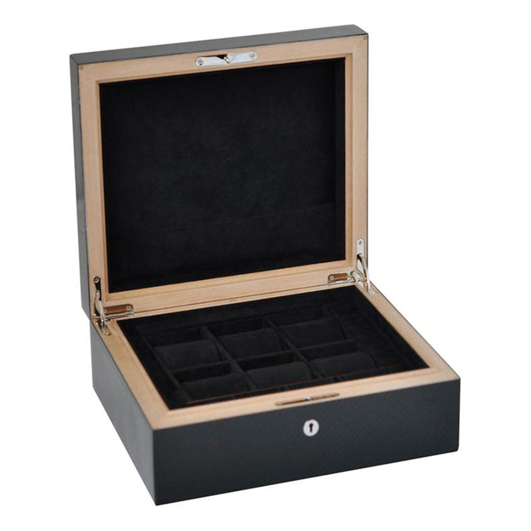 elie-bleu-carbon-uhrenbox-6-uhren-karbon image 1