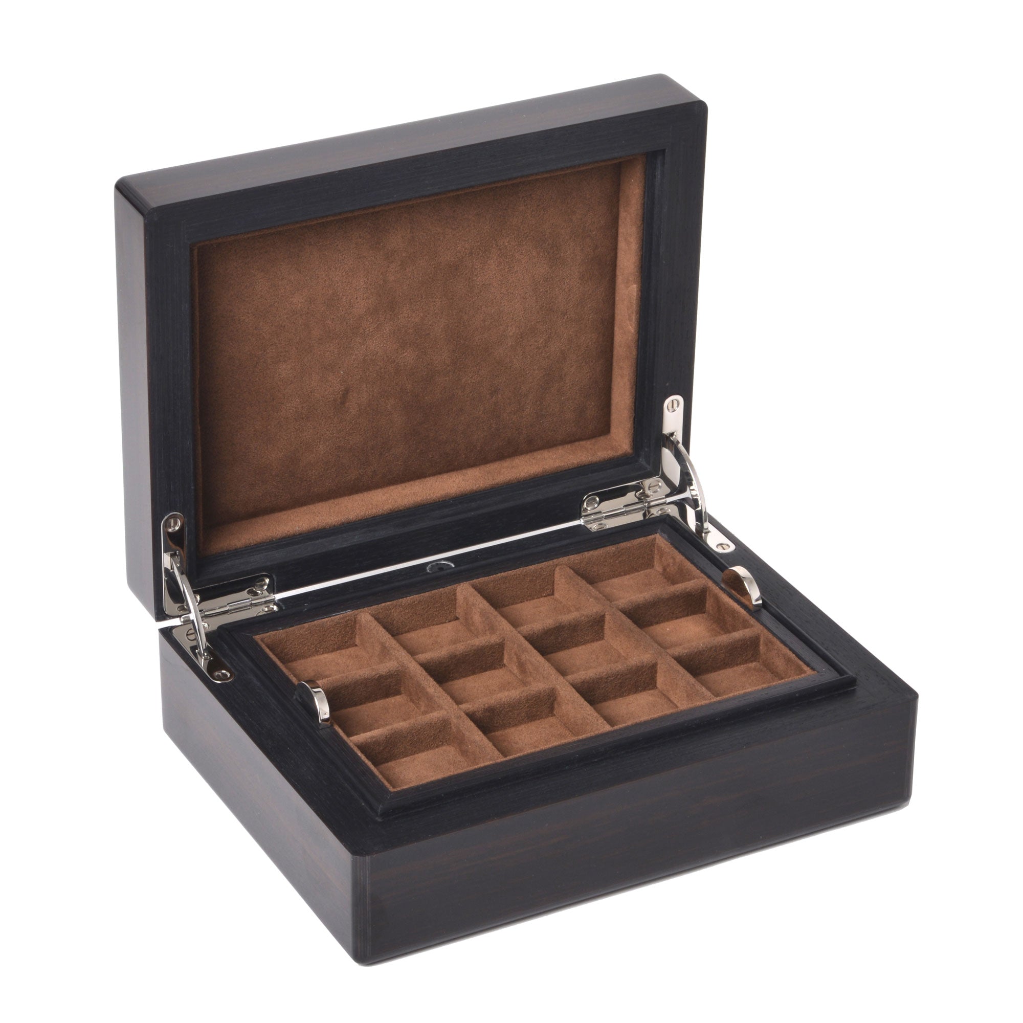elie-bleu-classic-schmuckbox-24-ringe-makassar-ebenholz image 1