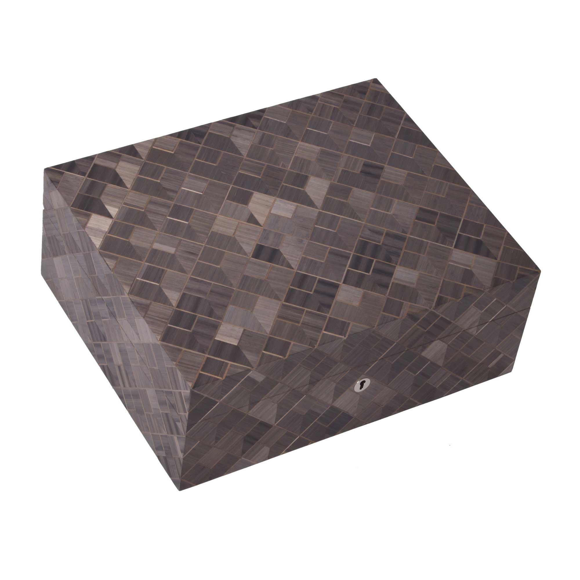 elie-bleu-strohmarketerie-humidor-75-zigarren-grau image 1