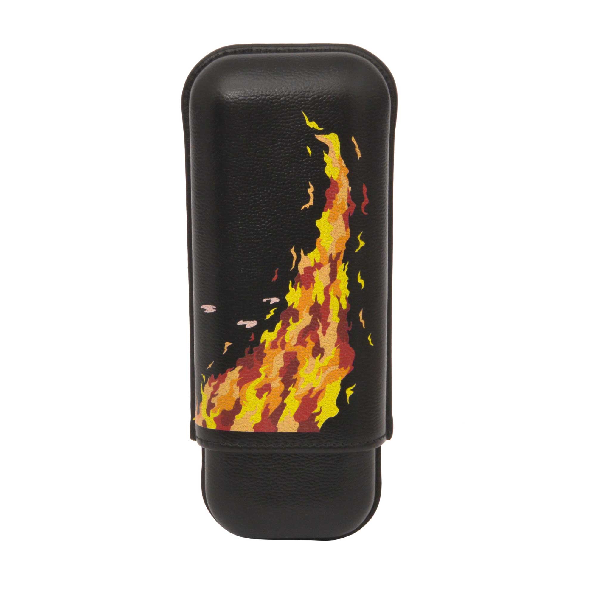 elie-bleu-fire-horse-zigarrenetui-leder-2-zigarren image 2