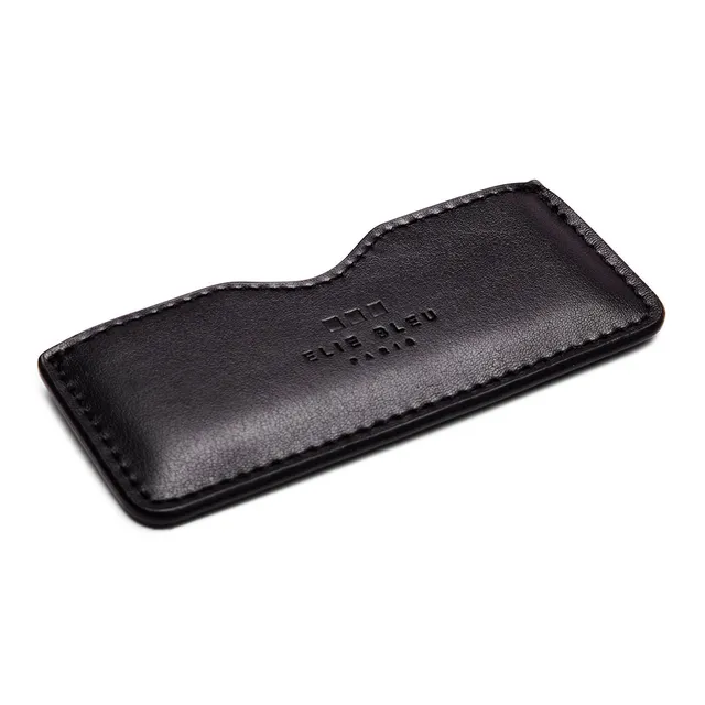 elie-bleu-lederetui-doppelklingen-cutter-schwarz-leder image 1