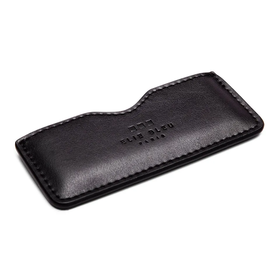 elie-bleu-lederetui-doppelklingen-cutter-schwarz-leder image 1