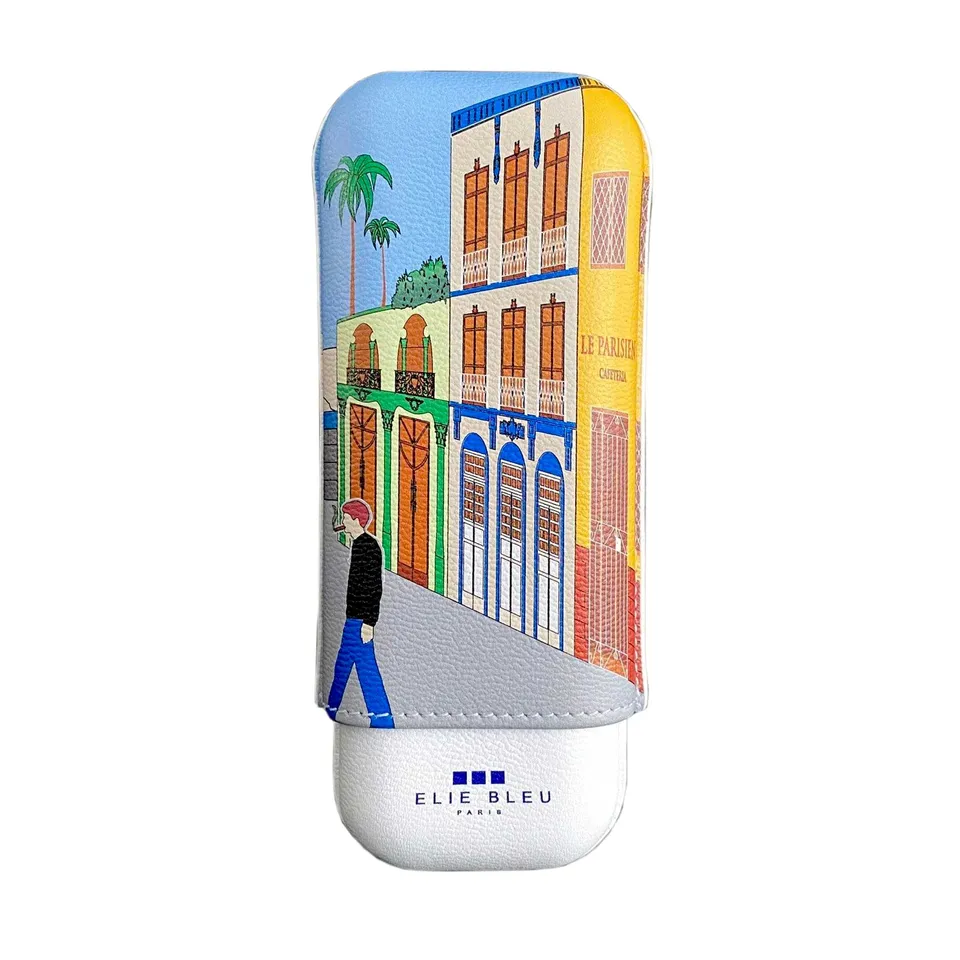 elie-bleu-casa-cubana-le-parisien-zigarrenetui-2-zigarren-leder image 1