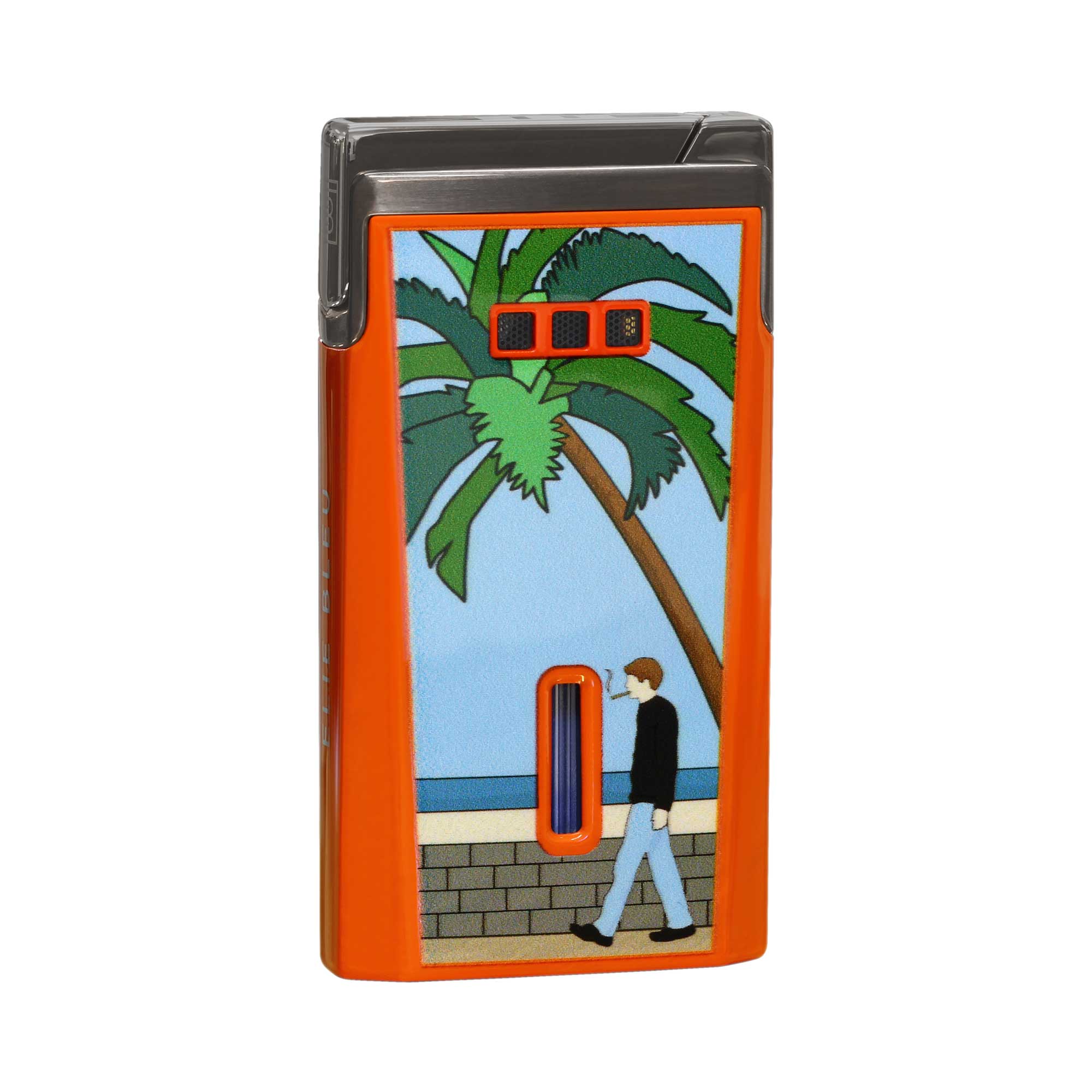 elie-bleu-j15-casa-cubana-taschenfeuerzeug-lack-orange image 2